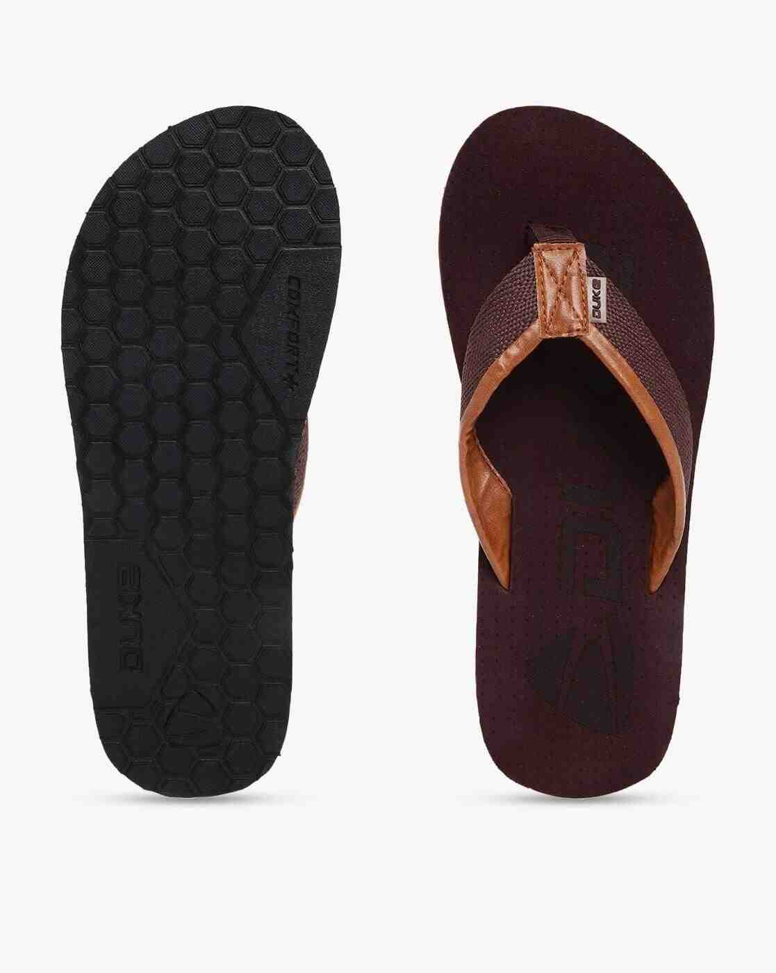 DUKE | Textured Thong-Strap Flip-Flops|3