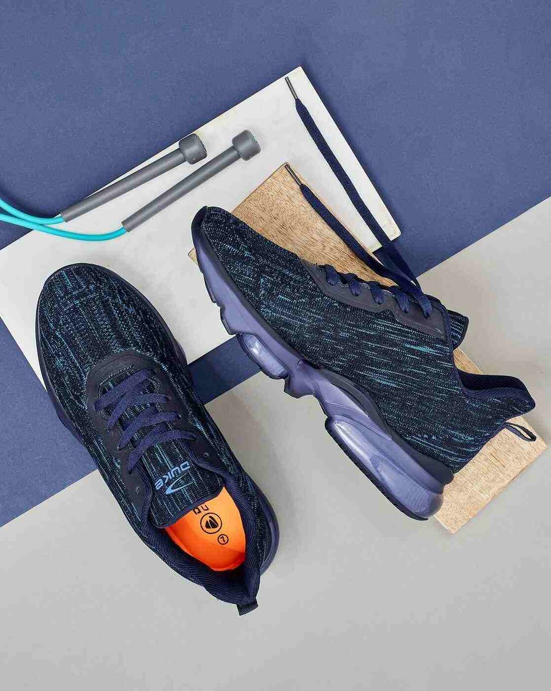 Printed Lace-Up Running Shoes