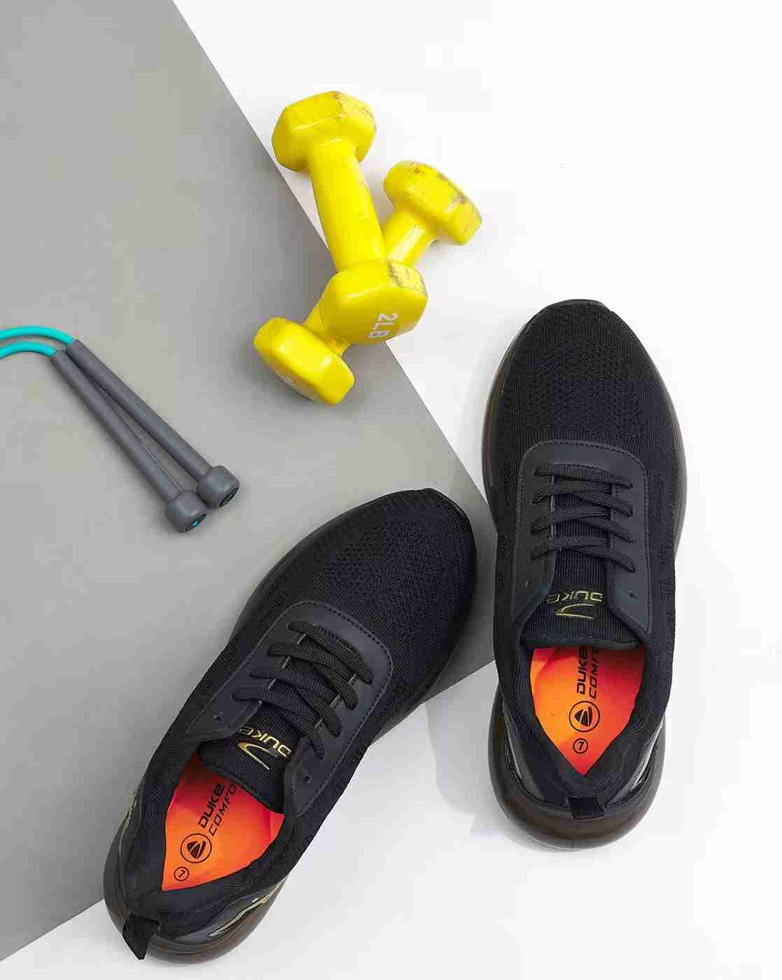 Round-Toe Lace-Up Running Shoes