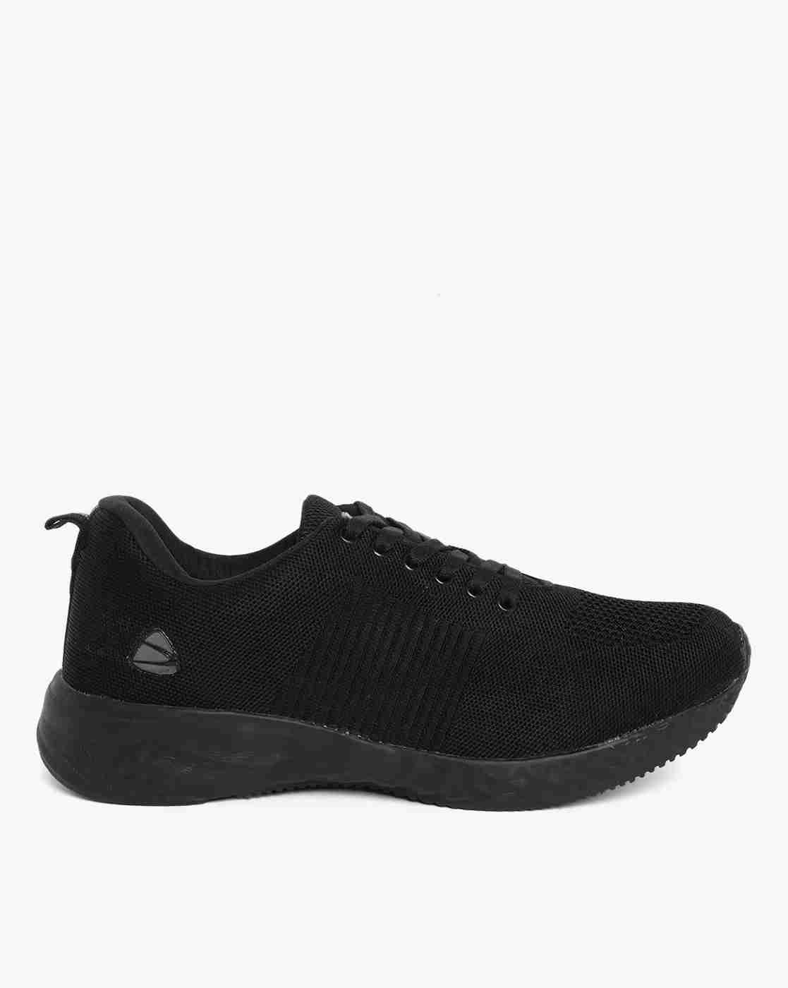 Knitted Lace-Up Running Shoes