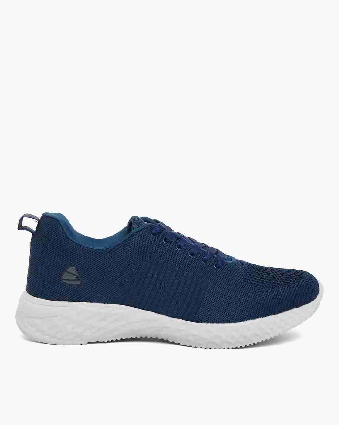 Knitted Lace-Up Running Shoes