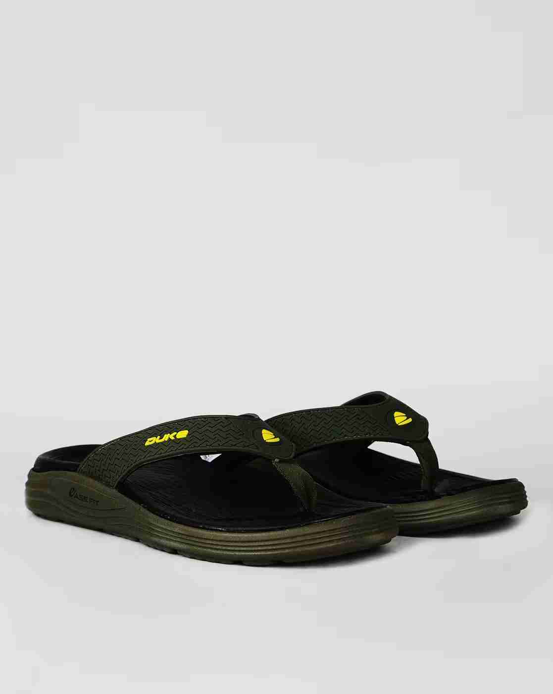DUKE | Thong Strap Flip-Flops with Brand Applique|1