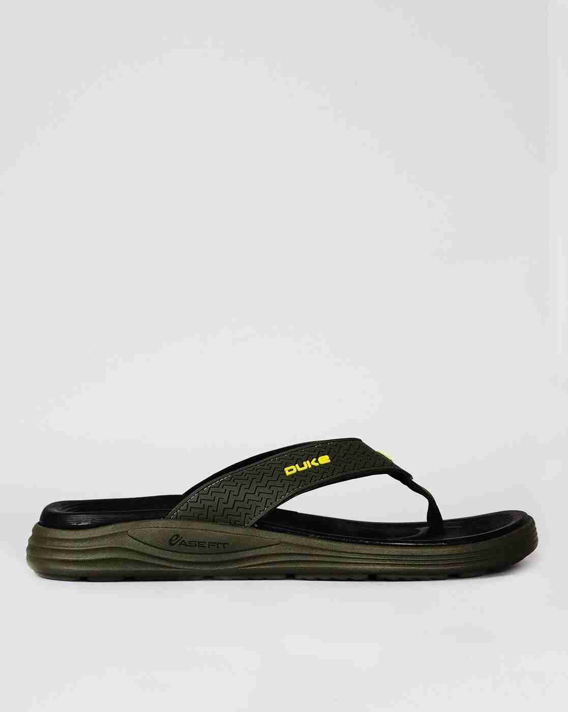 DUKE | Thong Strap Flip-Flops with Brand Applique|2