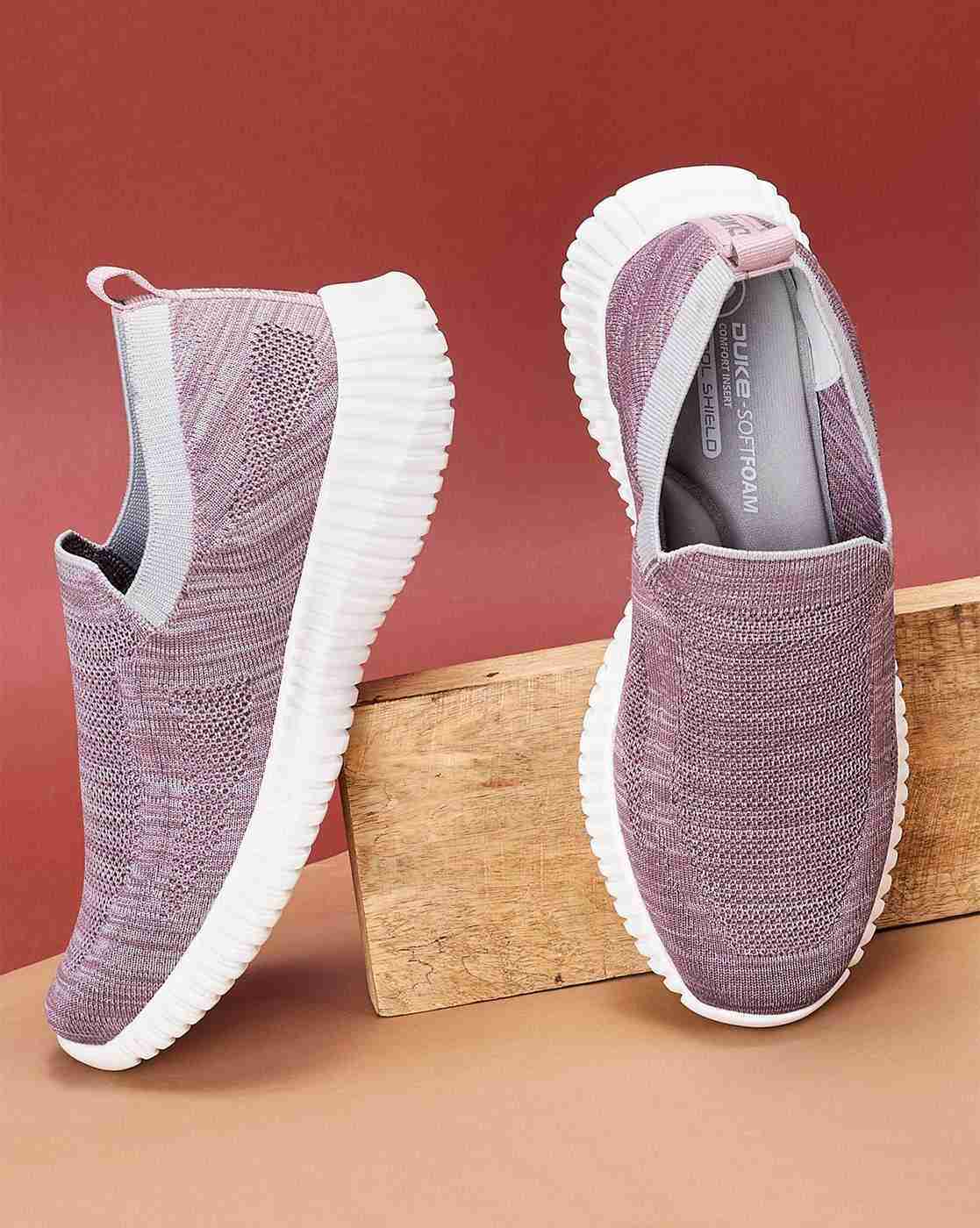 Heathered Slip-On Running Shoes