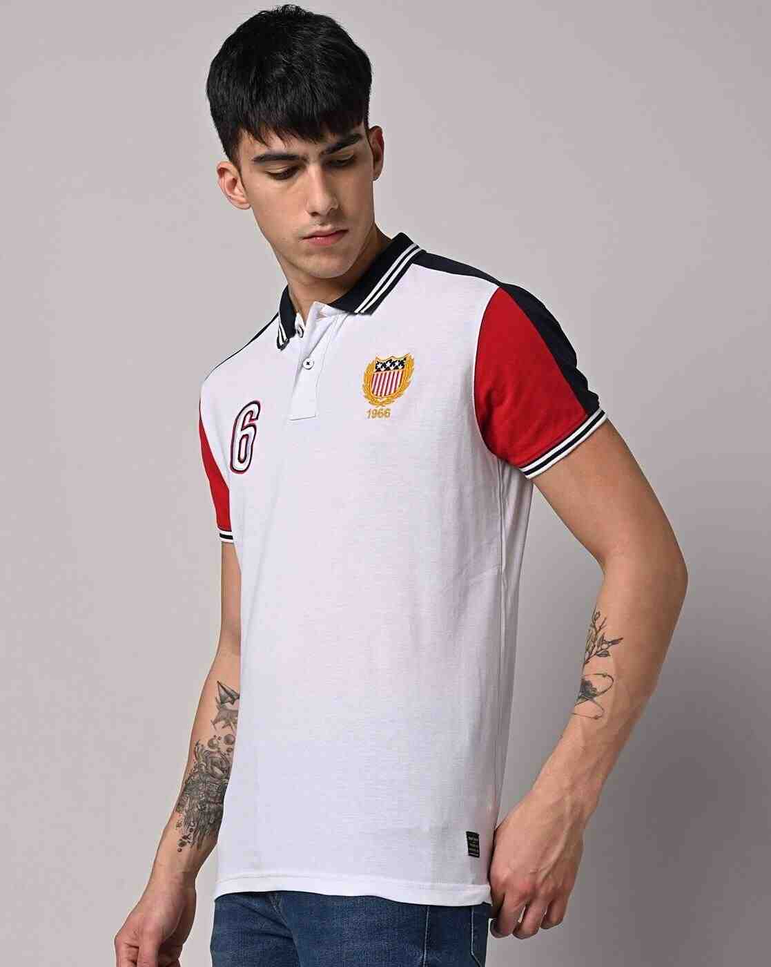 Embroidered Slim Fit Polo T-Shirt