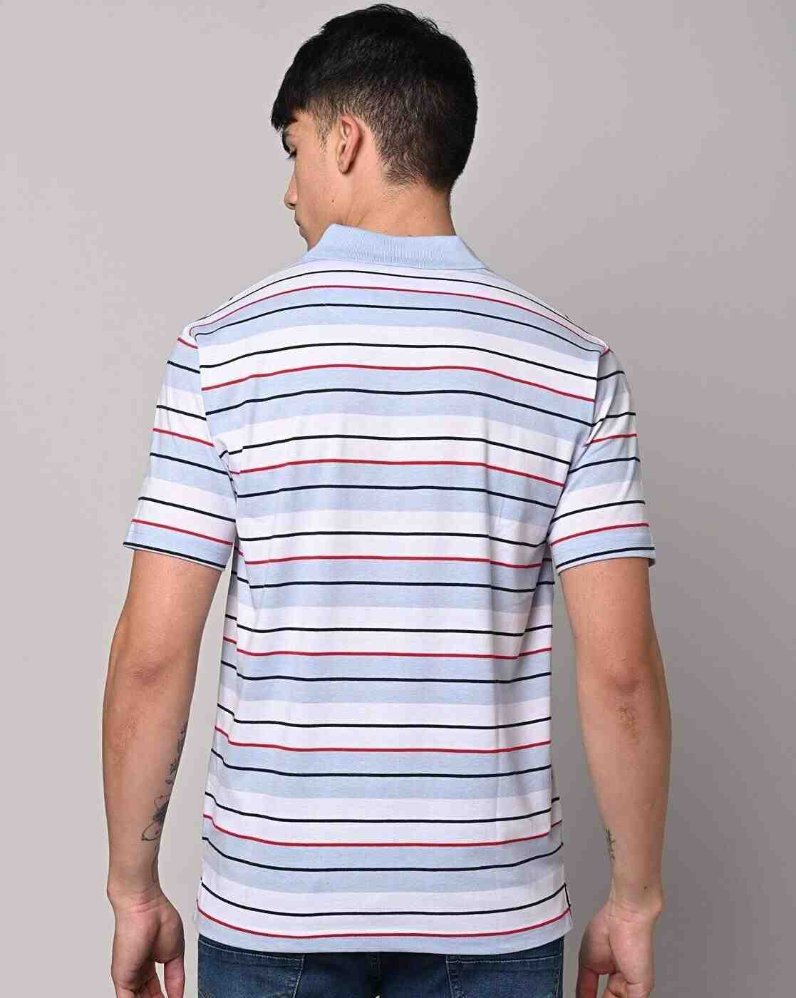 DUKE | Regular Fit Striped Polo T-Shirt|2
