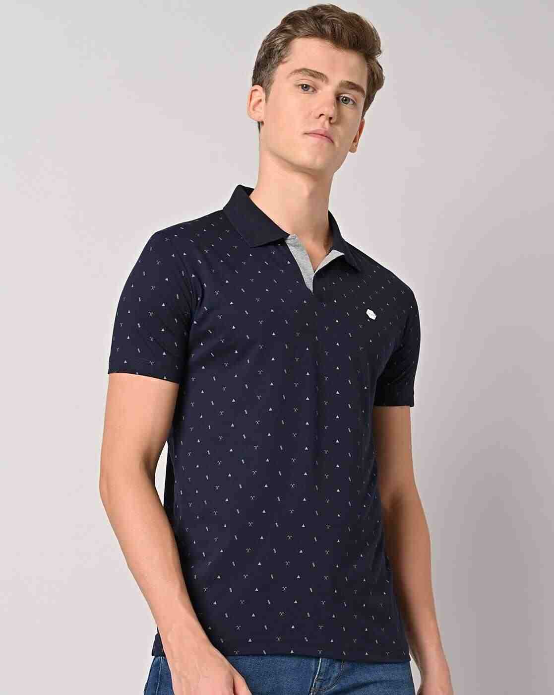 Printed Slim Fit Polo T-Shirt