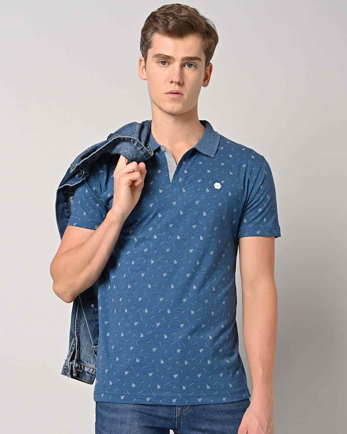 DUKE | Novelty Print Slim Fit Polo t-Shirt|0
