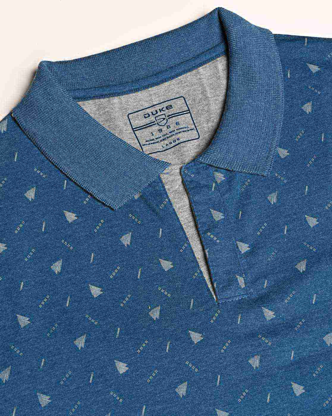 DUKE | Novelty Print Slim Fit Polo t-Shirt|4