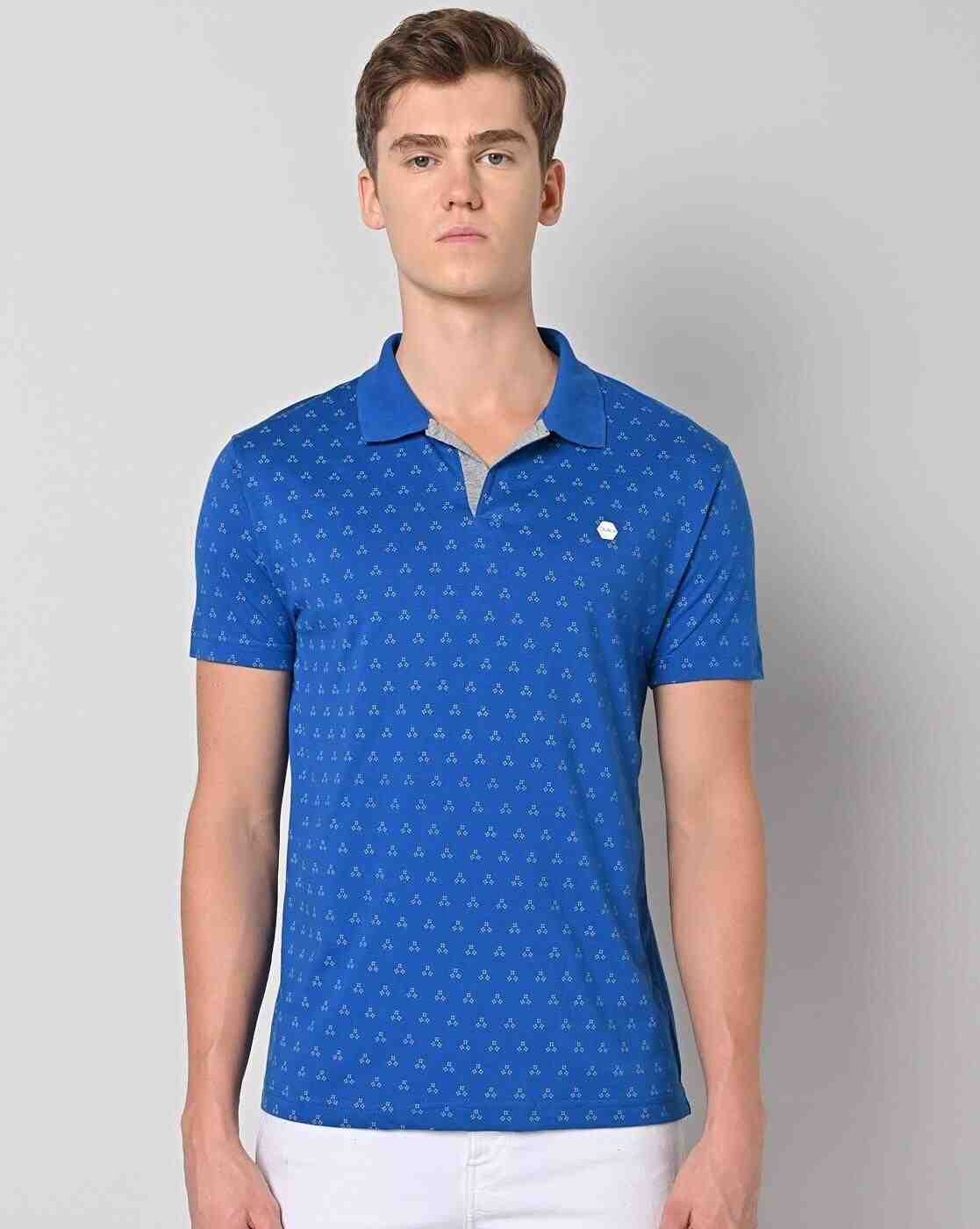 Printed Slim Fit Polo T-Shirt