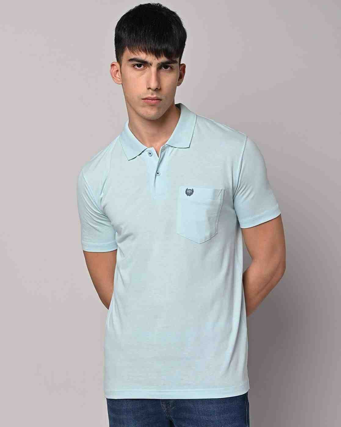 Regular Fit Polo T-Shirt with Patch Pocket
