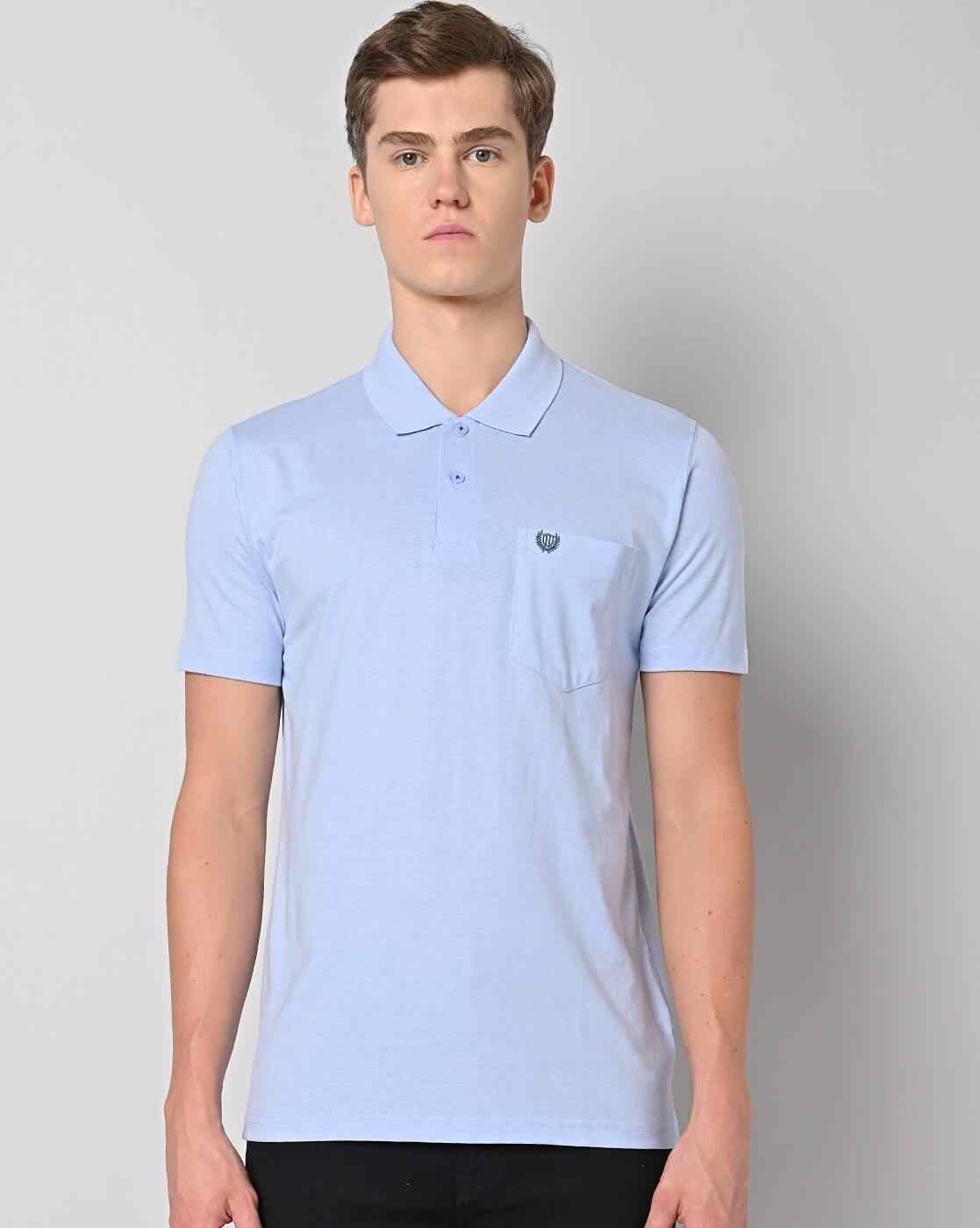 Regular Fit Polo T-Shirt with Patch Pocket