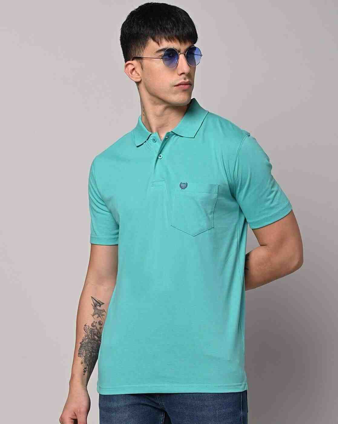 Regular Fit Polo T-Shirt with Patch Pocket