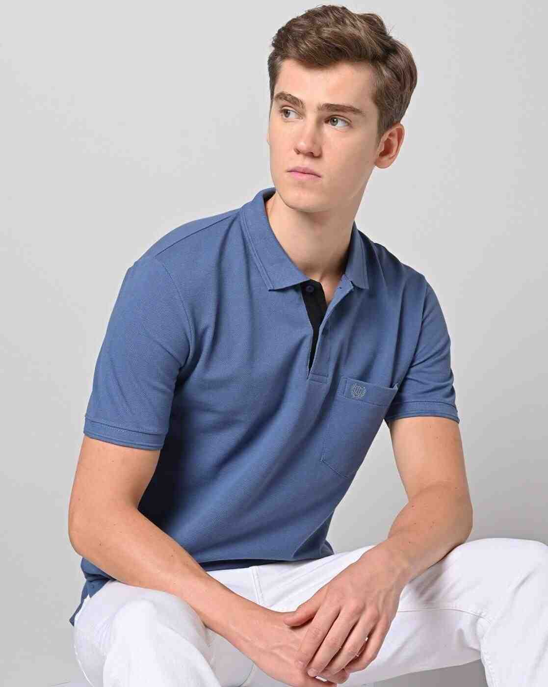 Polo T-Shirt with Patch Pocket