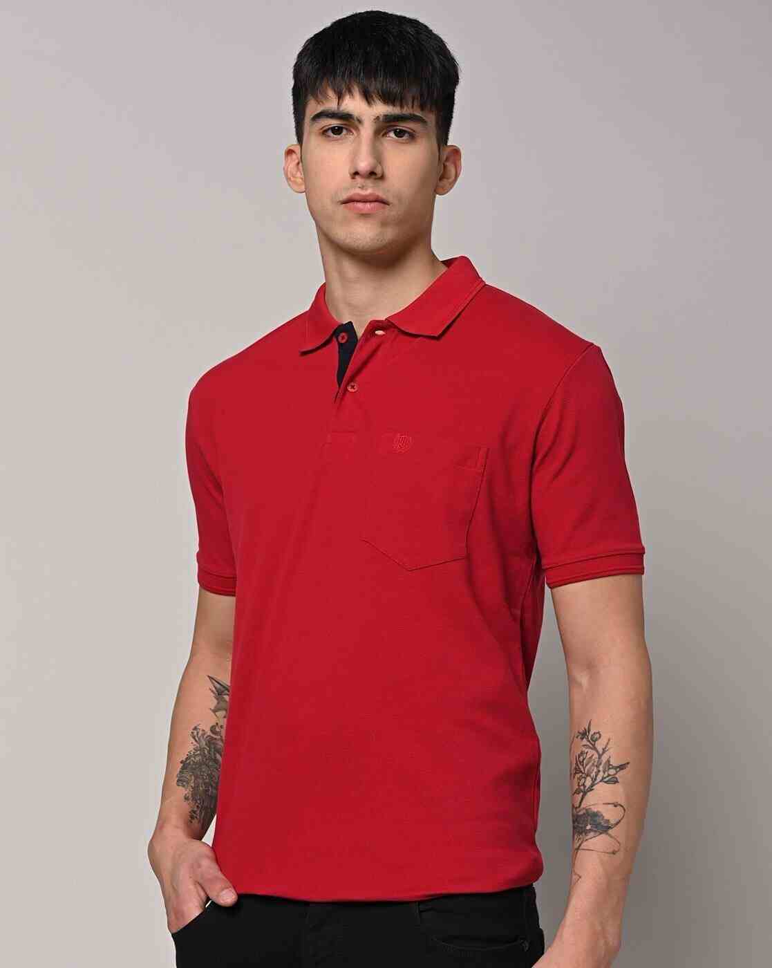 Regular Fit Polo T-Shirt with Patch Pocket