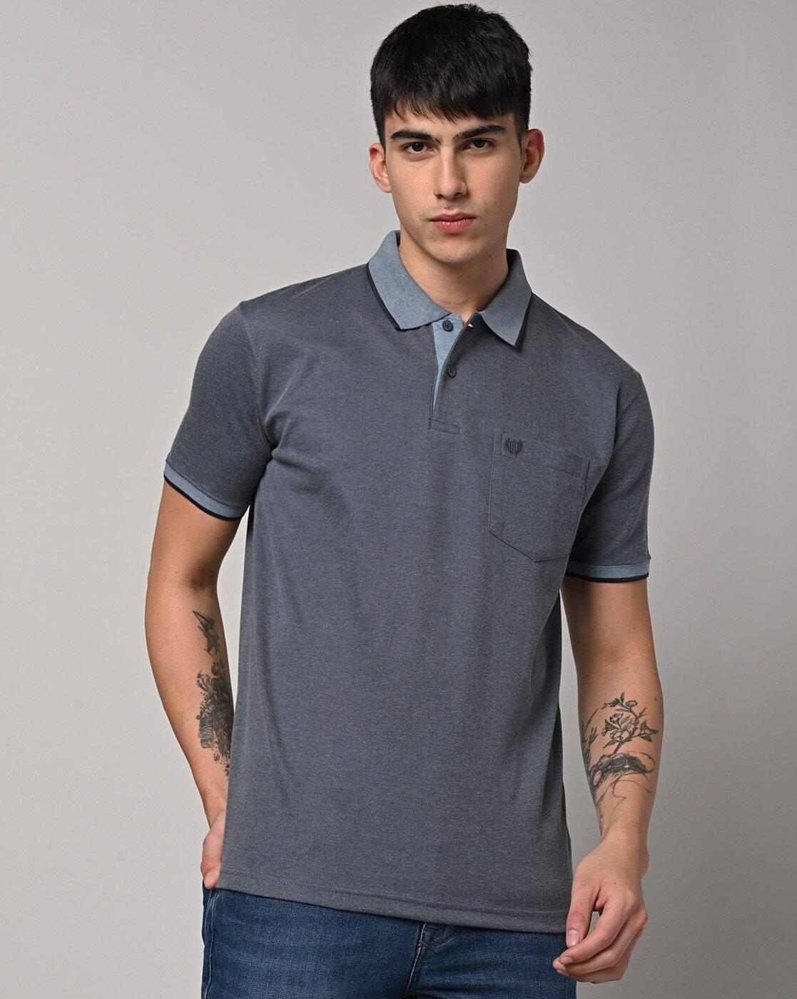 Regular Fit Polo T-Shirt with Patch Pocket