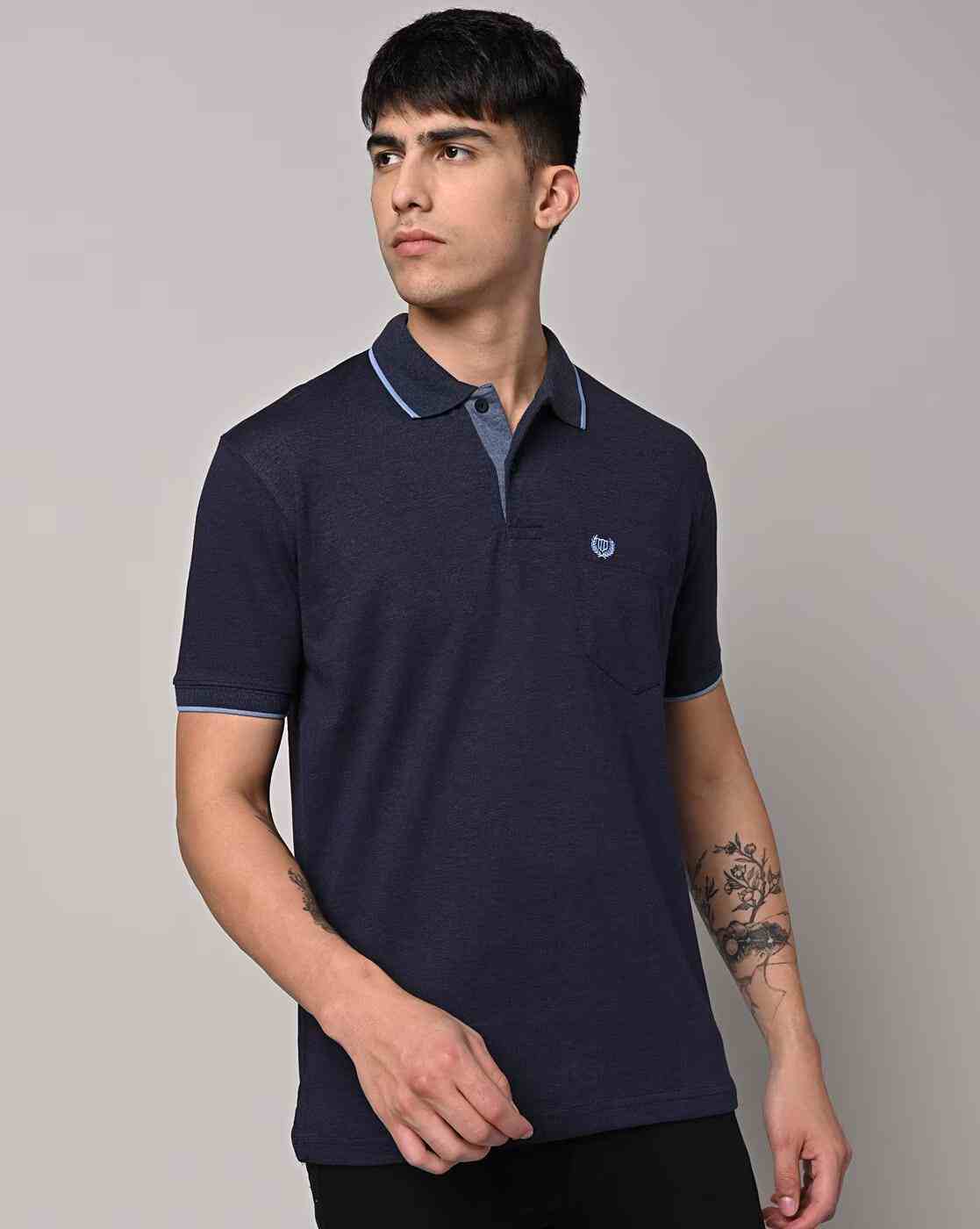 Polo T-Shirt with Patch Pocket