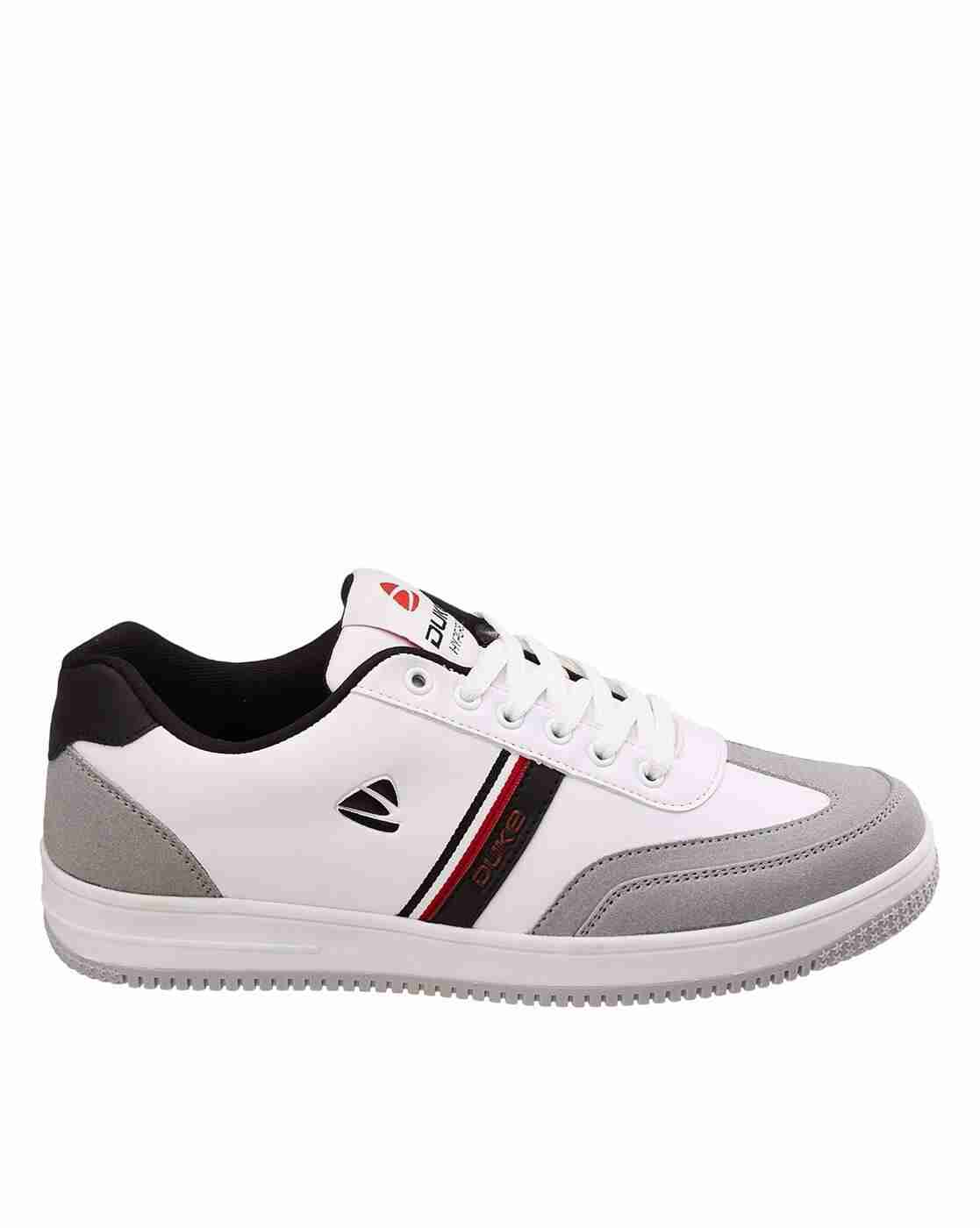 DUKE | Men Brand Print Lace-Up Sneakers|1