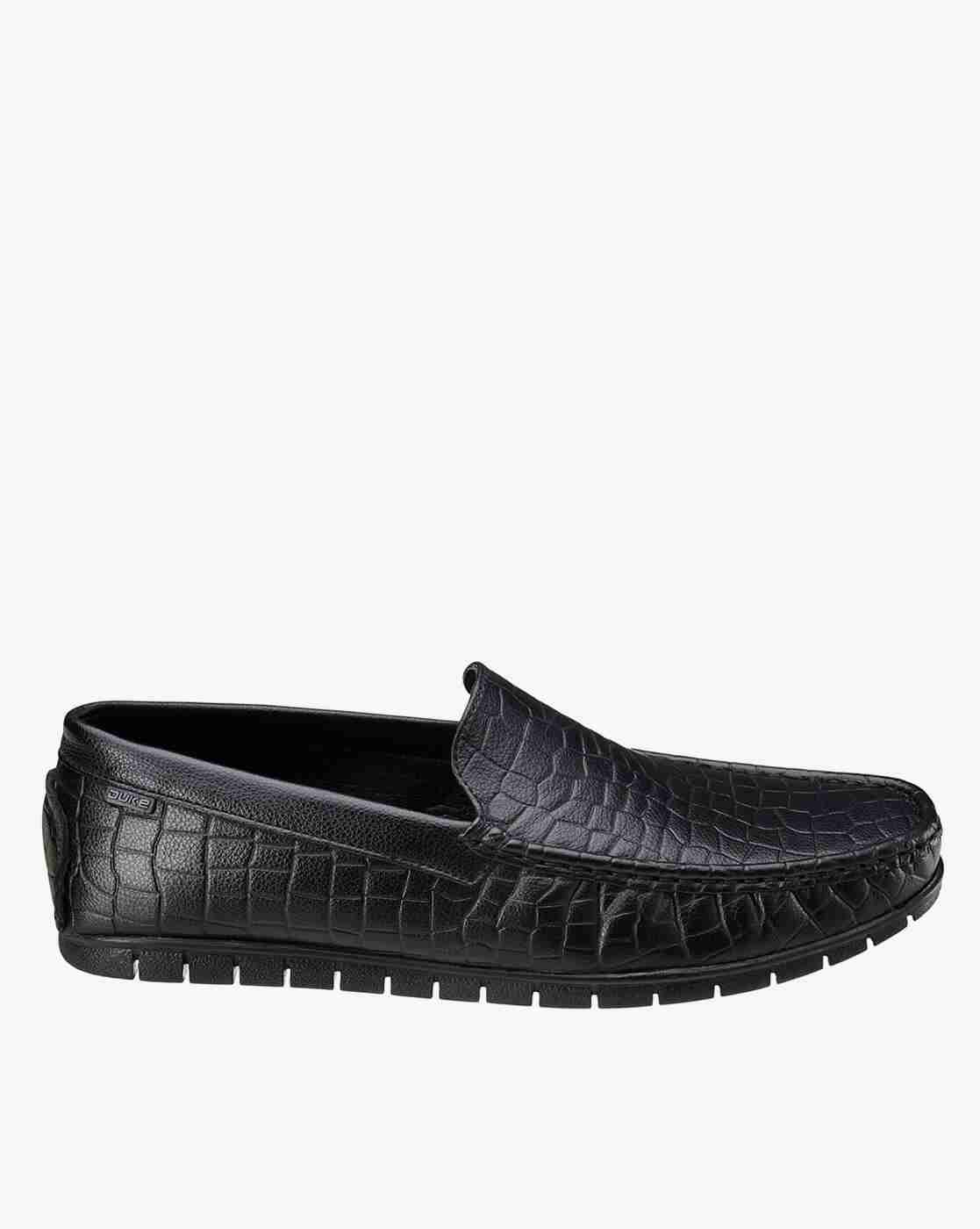 DUKE | Men Croc-Embossed Slip-On Shoes|1