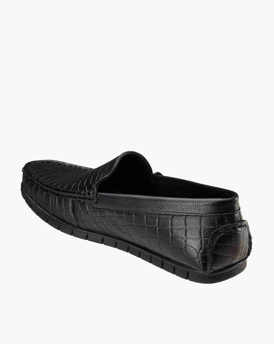 DUKE | Men Croc-Embossed Slip-On Shoes|3