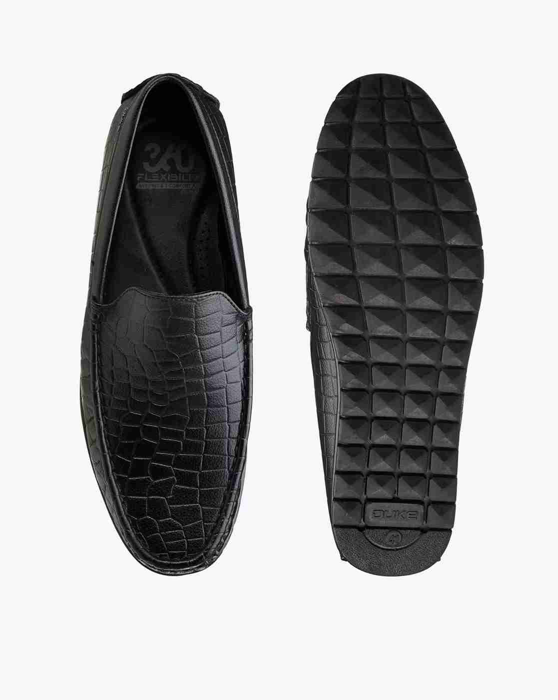 DUKE | Men Croc-Embossed Slip-On Shoes|4