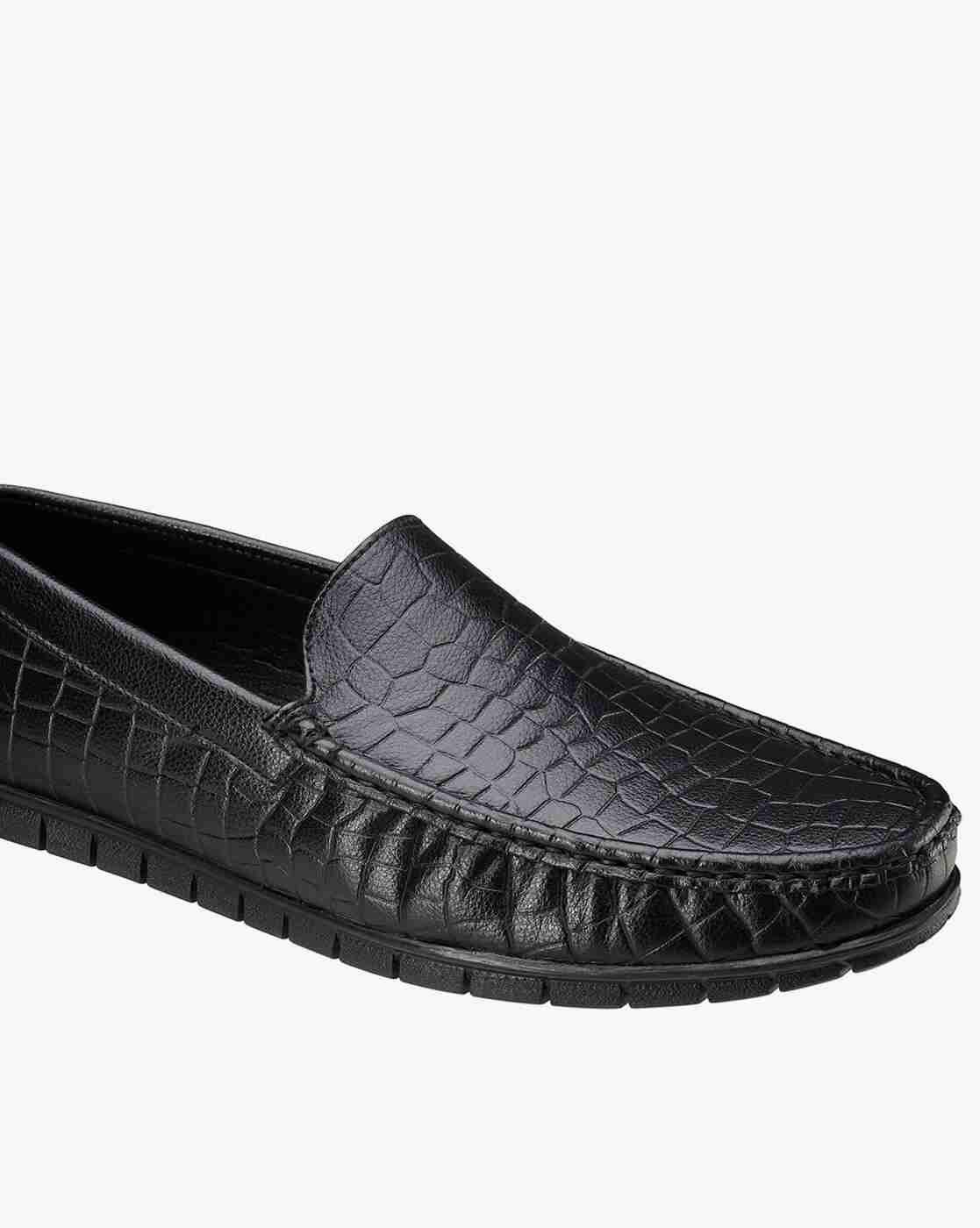 DUKE | Men Croc-Embossed Slip-On Shoes|5