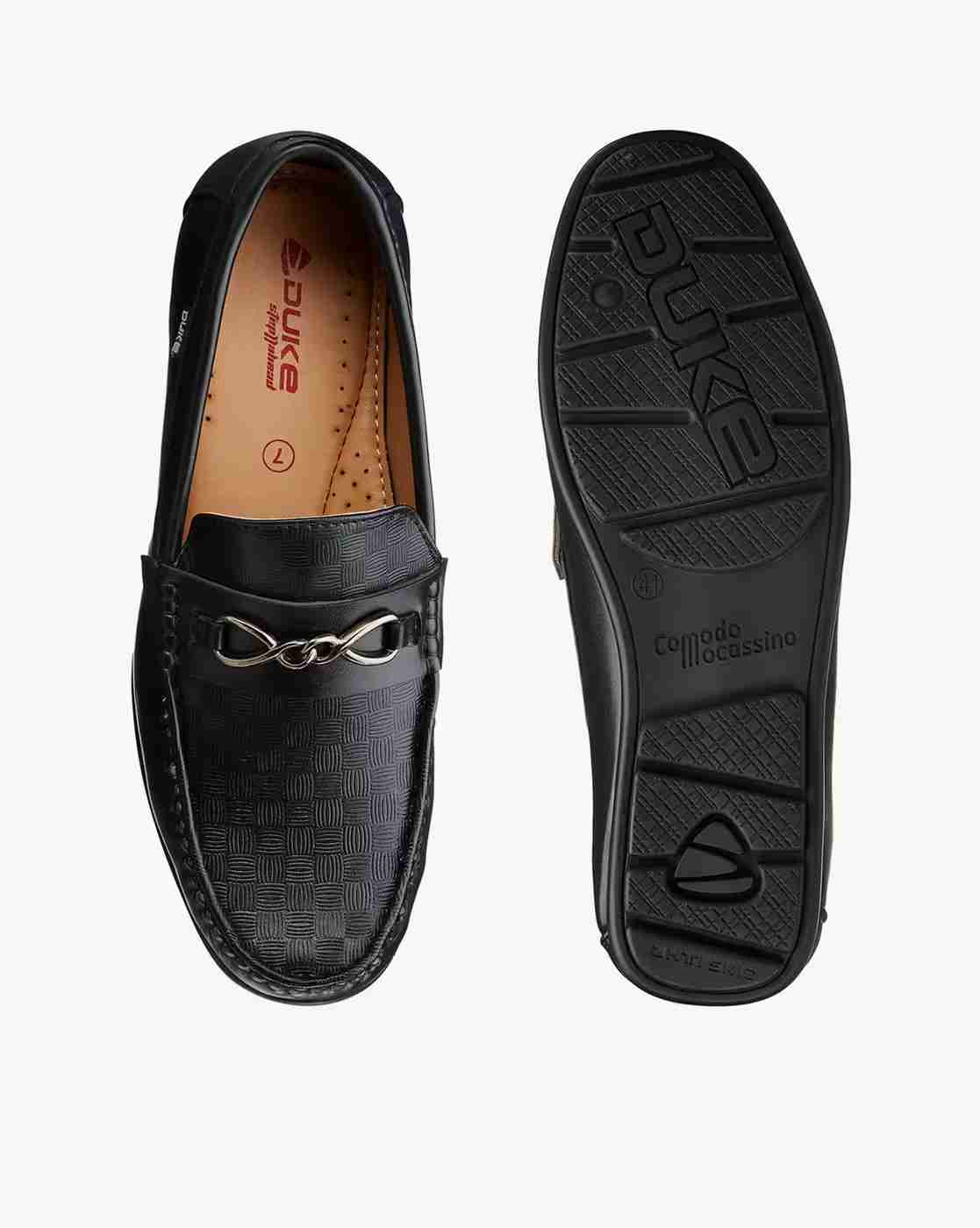 DUKE | Men Checked Loafers|4