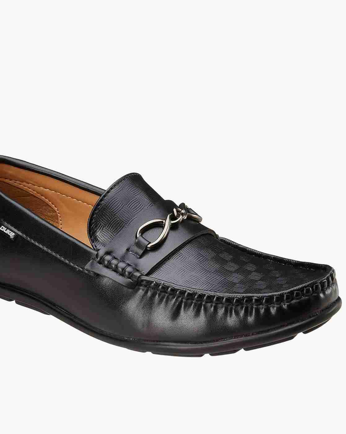 DUKE | Men Checked Loafers|5