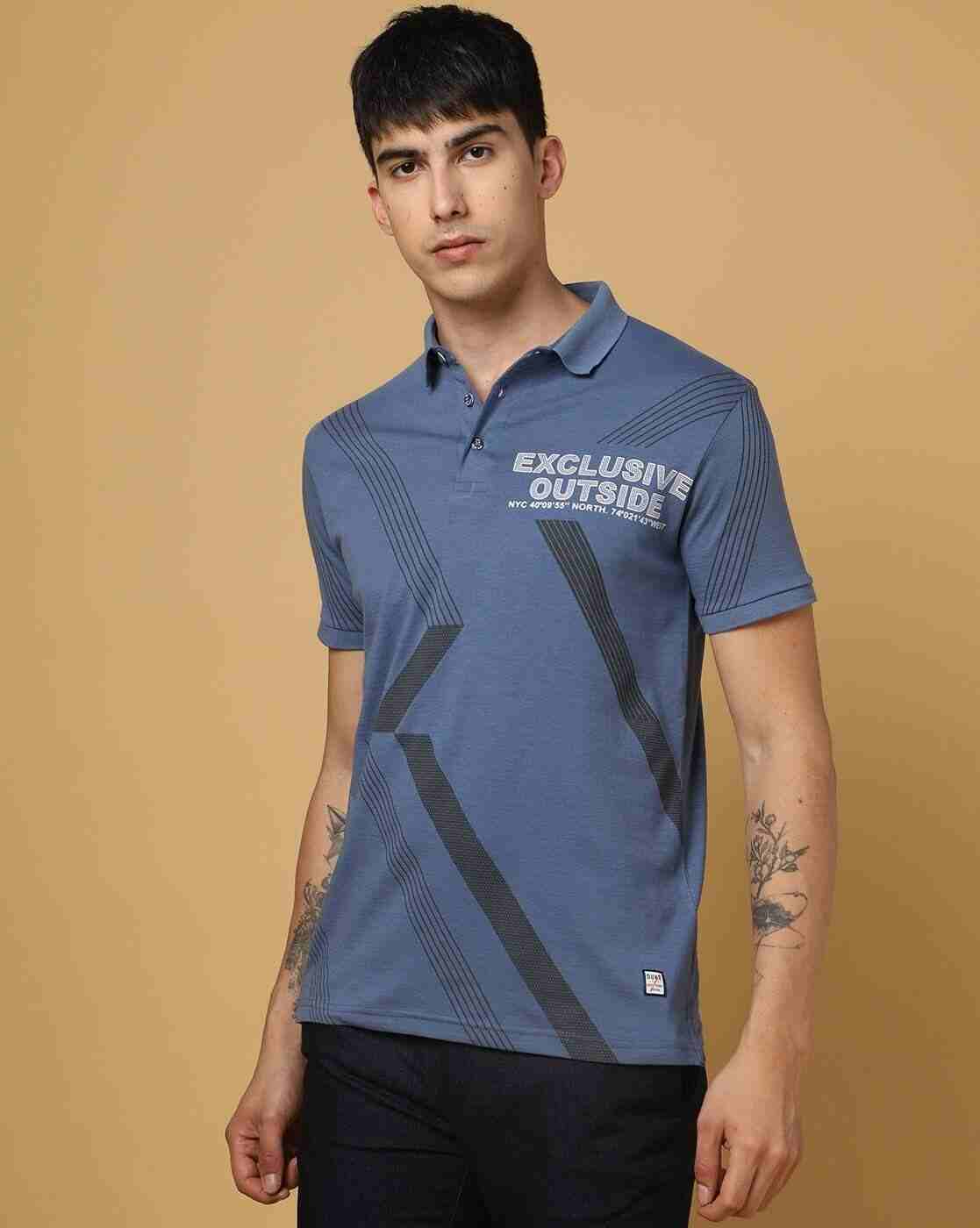 DUKE | Printed Slim Fit Polo T-Shirt|0