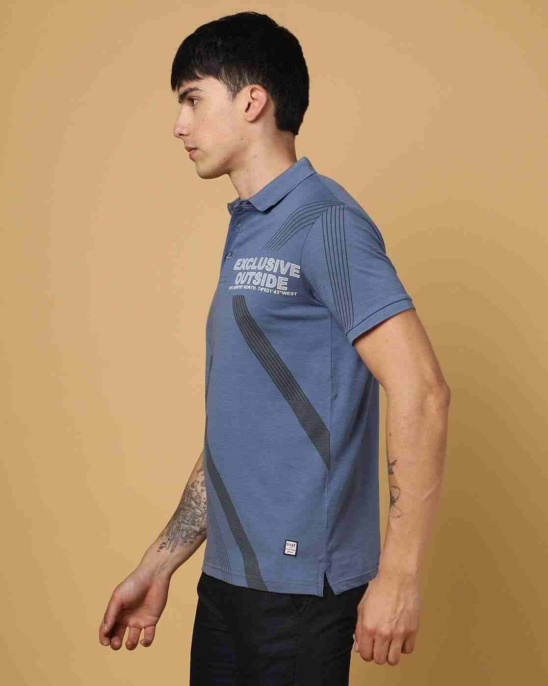 DUKE | Printed Slim Fit Polo T-Shirt|1