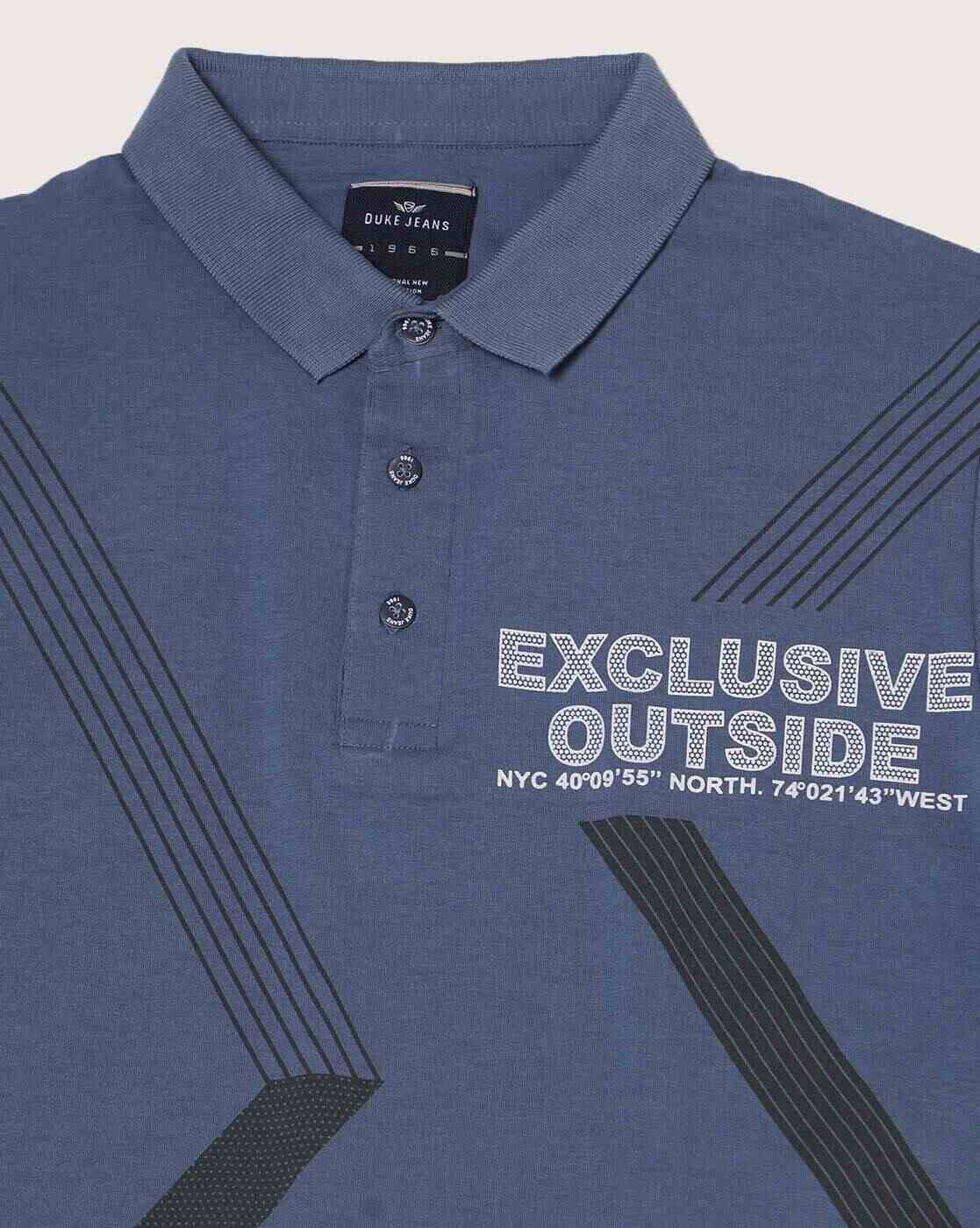 DUKE | Printed Slim Fit Polo T-Shirt|4