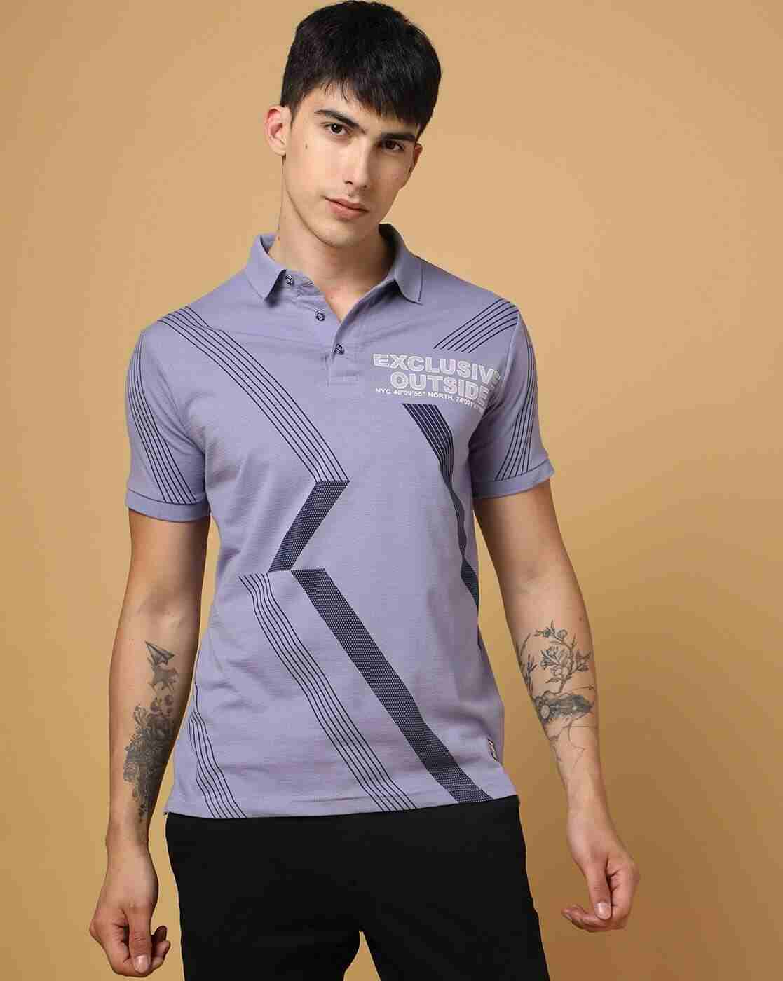 Printed Slim Fit Polo T-Shirt