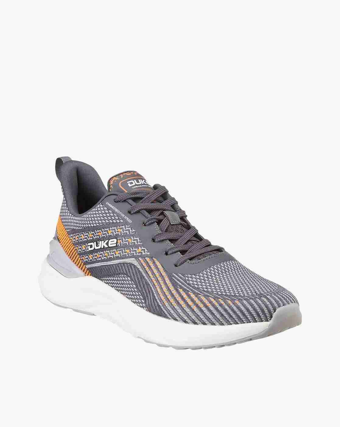 DUKE | Men Striped Lace-Up Running Shoes|2