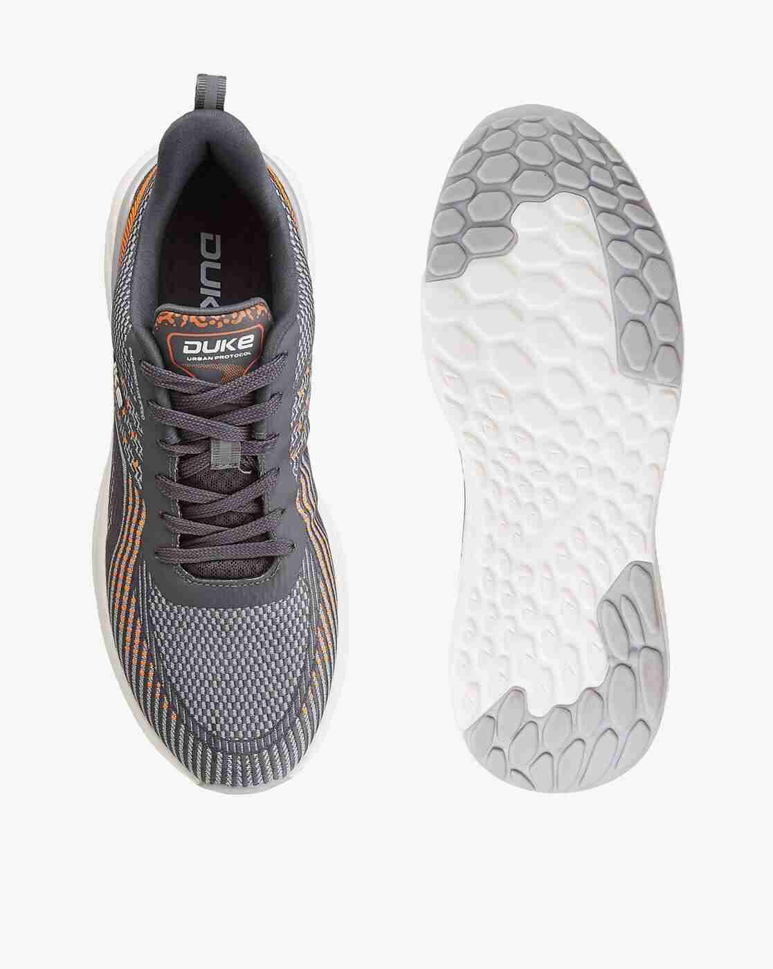 DUKE | Men Striped Lace-Up Running Shoes|4