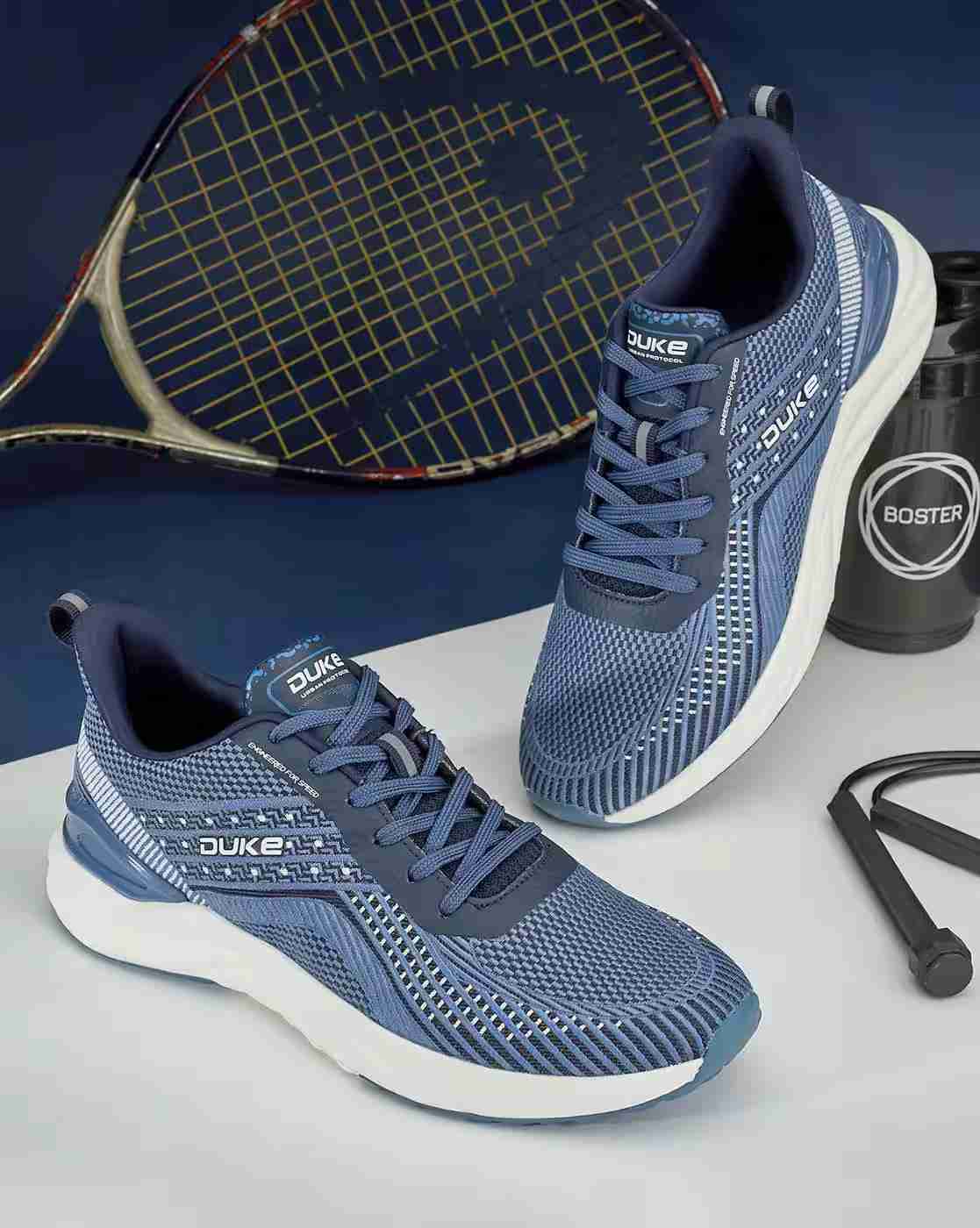 DUKE | Men Striped Lace-Up Running Shoes|0