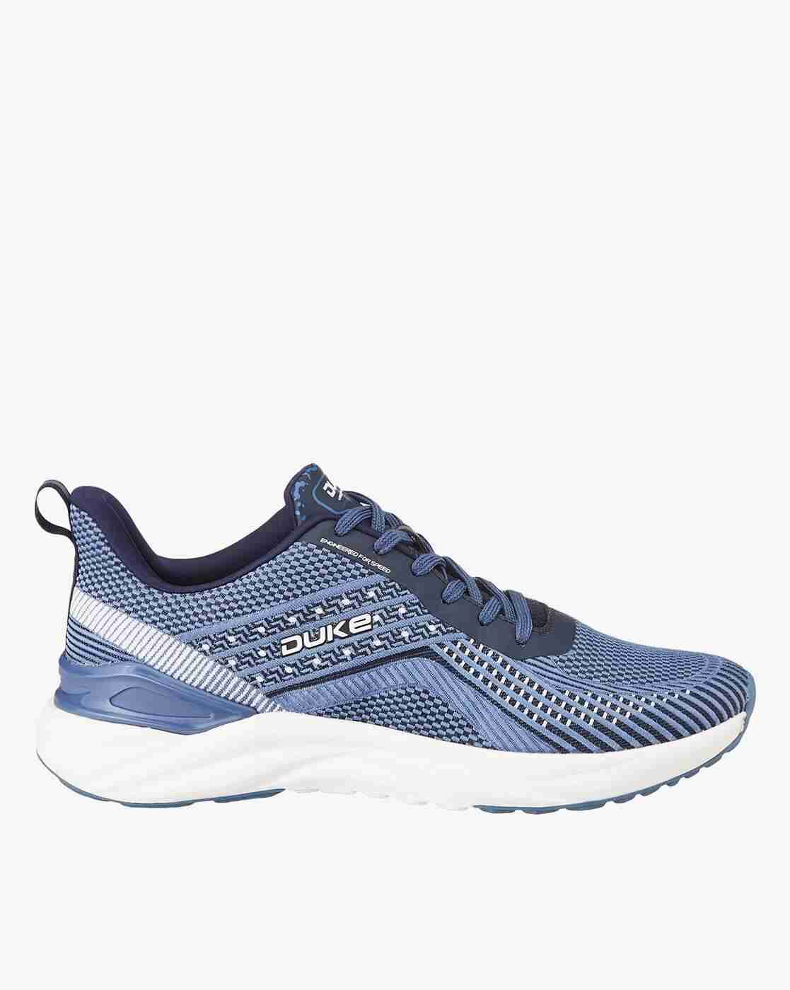 DUKE | Men Striped Lace-Up Running Shoes|1