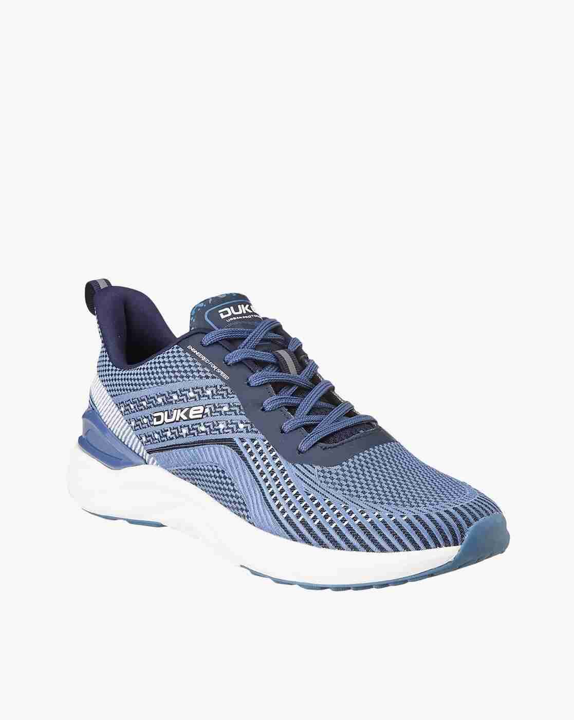 DUKE | Men Striped Lace-Up Running Shoes|2