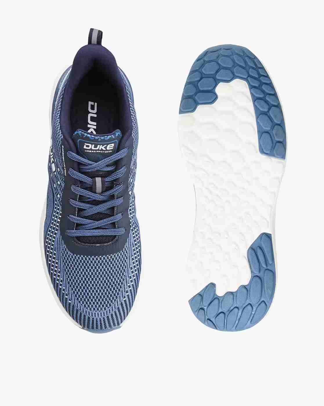 DUKE | Men Striped Lace-Up Running Shoes|4