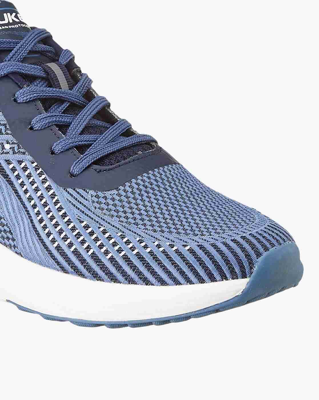 DUKE | Men Striped Lace-Up Running Shoes|5