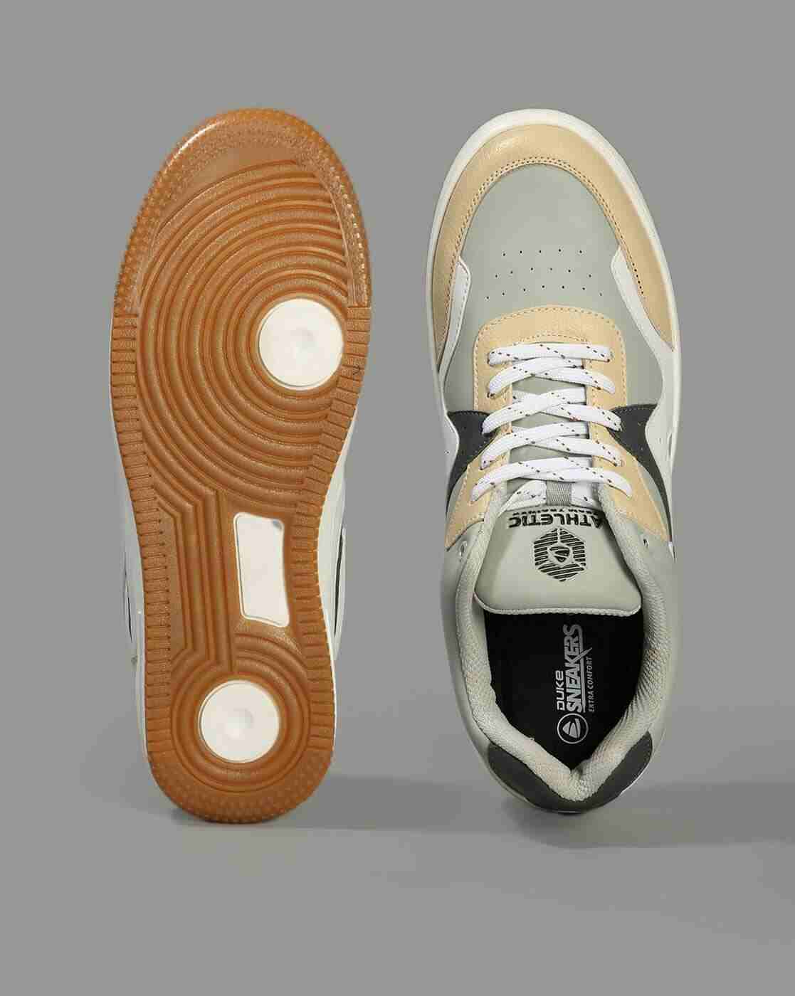 DUKE | Men Panelled Lace-Up Shoes|1
