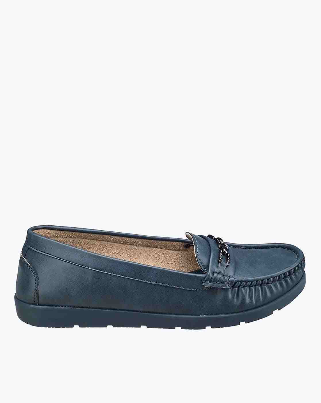 DUKE | Women Round-Toe Loafers with Metal Accent|1