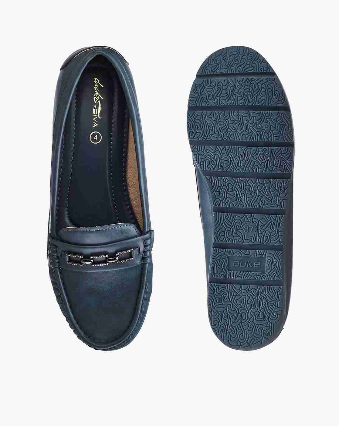 DUKE | Women Round-Toe Loafers with Metal Accent|4