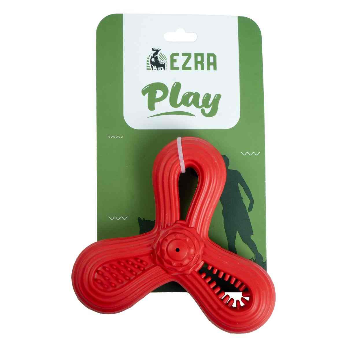 Ezra Play Triangle Dart - Red Rubber Toy