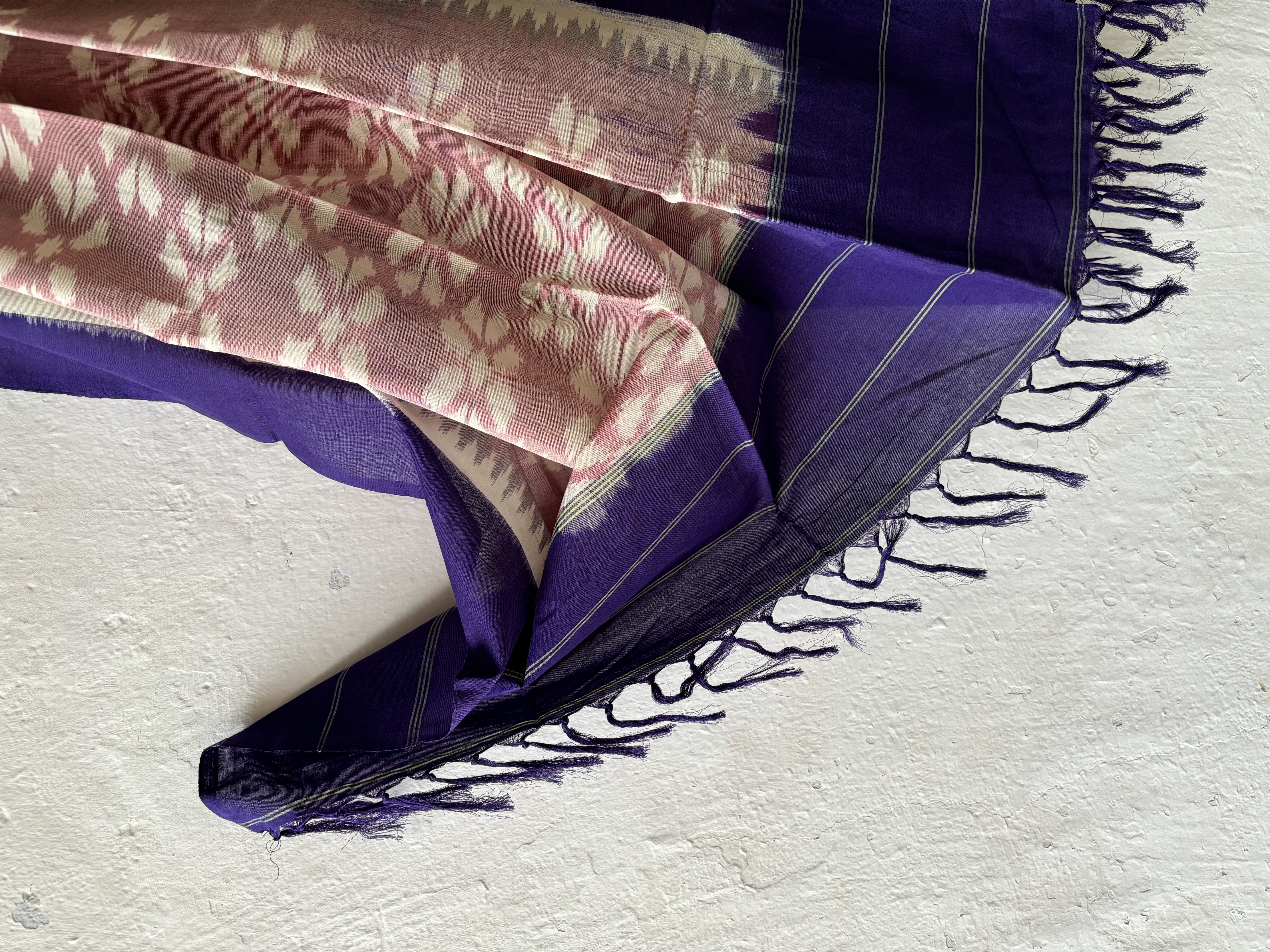 Cotton Flower Ikat Duppata