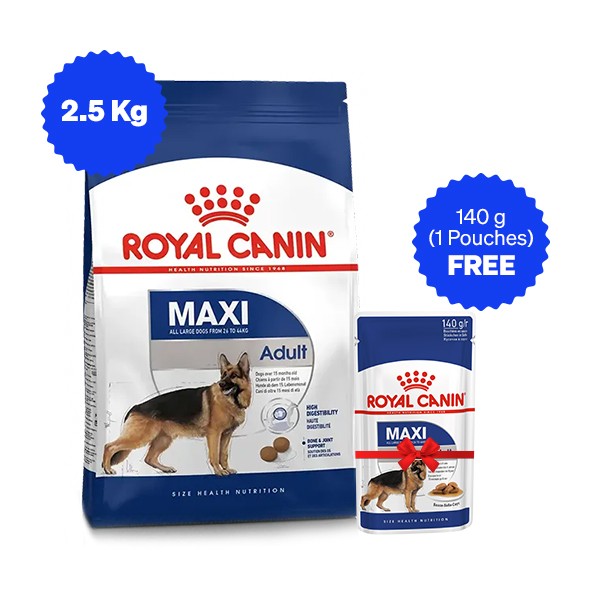 Royal Canin | Royal Canin Maxi Adult Dry Dog Food with Free Gravy Pack