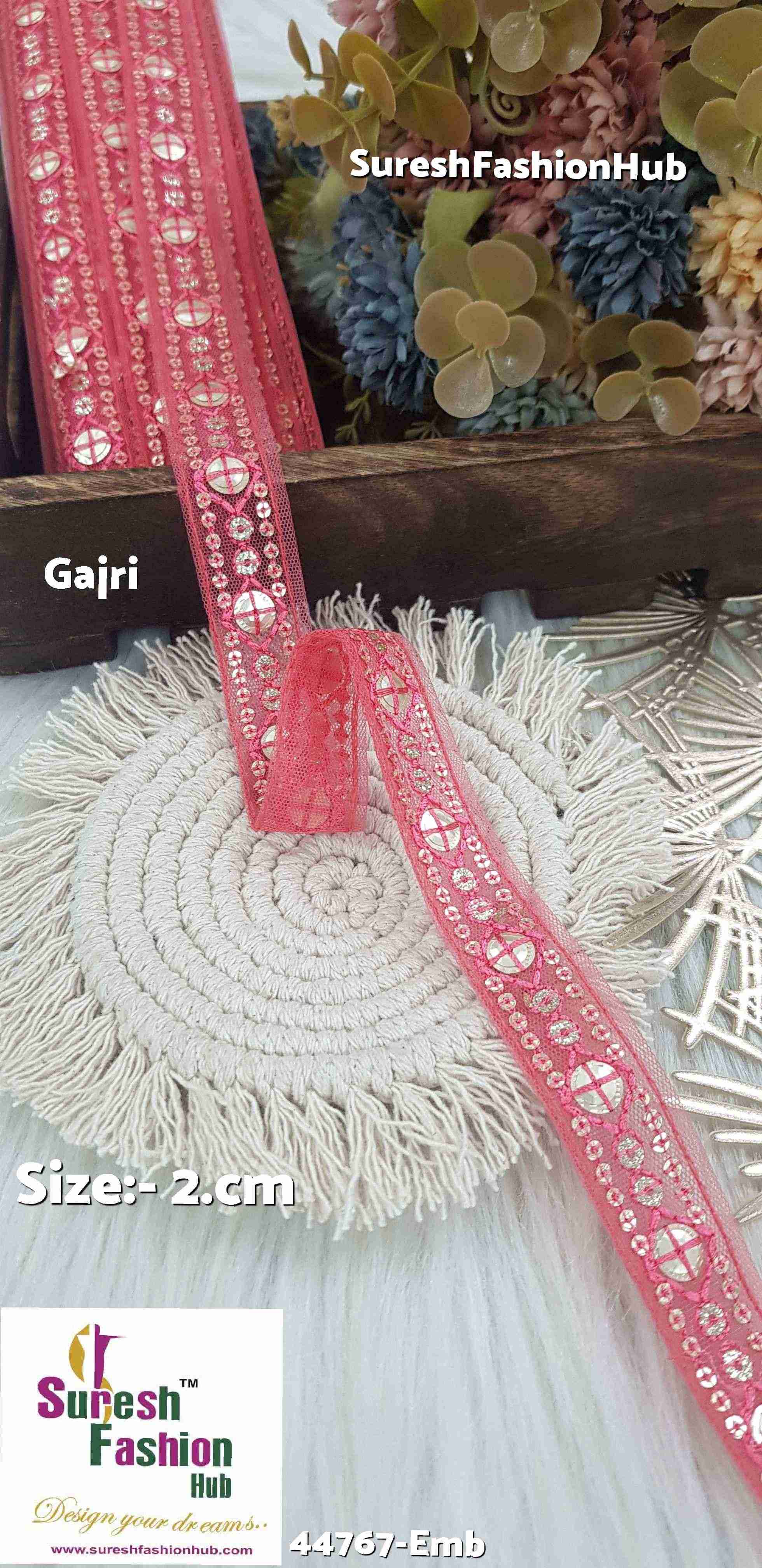 Gajri Net Embroidered Lace