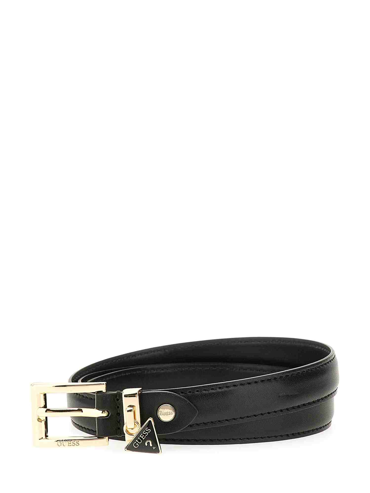 Guess Black Polyester Solid Women Belt
