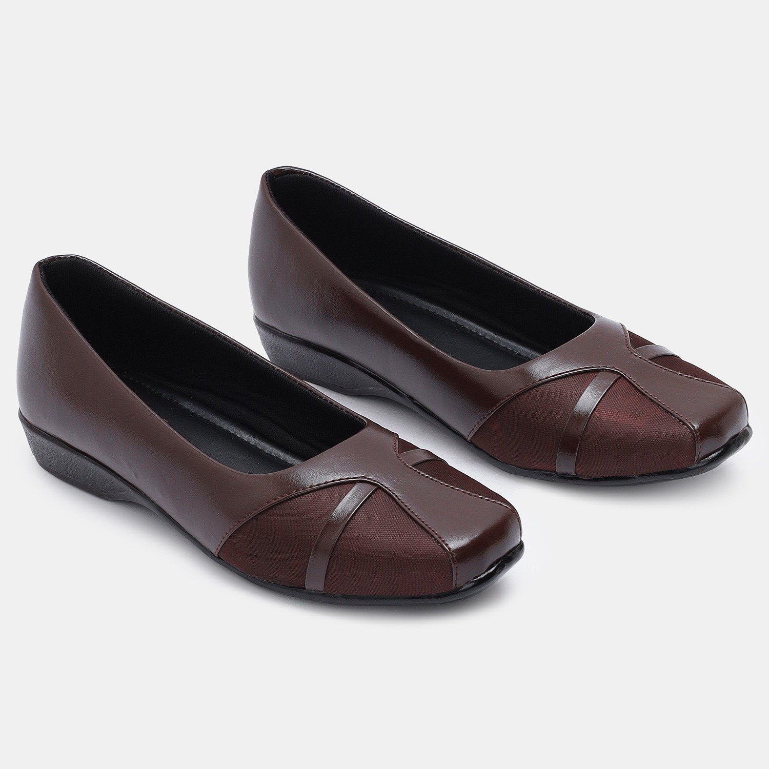 Elegant Brown Formal Slip-On Shoes for Women