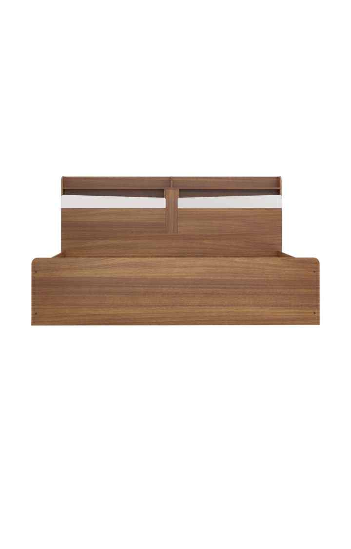 neudot Calton Queen Engineered Wood Hydraulic Bed - Teak