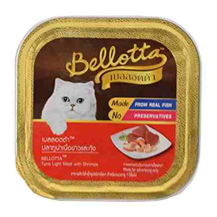 Bellota Tuna Light Meat with Shrimp Wet Cat Food Tray, 80g